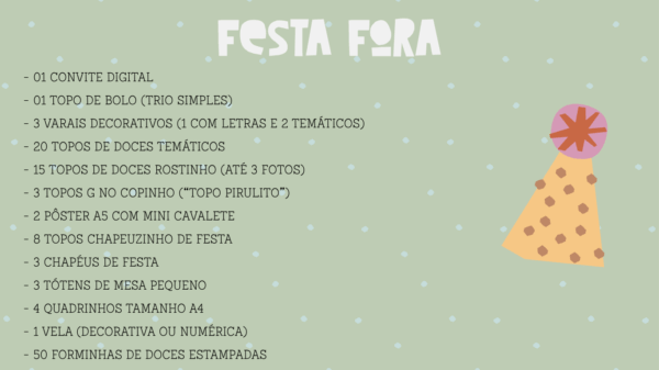 Kit festa personalizado - tema novo - Imagem 4