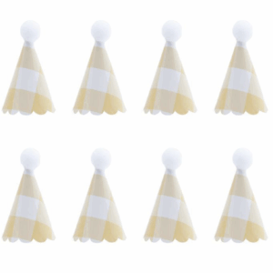 Mini chapeuzinho de festa xadrezinho