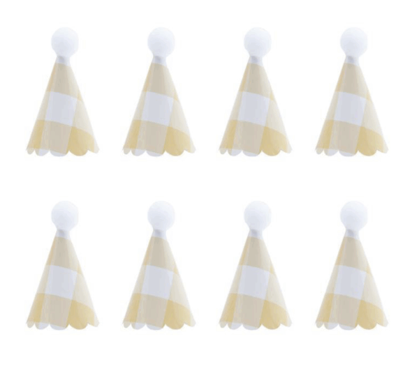 Mini chapeuzinho de festa xadrezinho