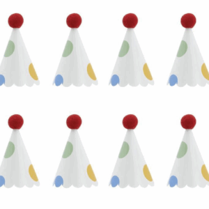 Mini chapeuzinhos de festa - poá