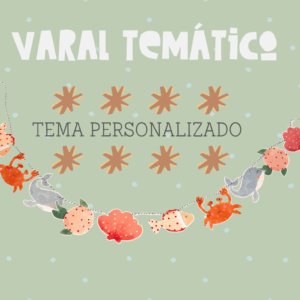 Varal temático personalizado - tema novo